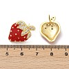Brass Micro Pave Clear Cubic Zirconia Stud Earrings EJEW-F895-27C-01G-5