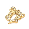 304 Stainless Steel Rhinestone Pendants SA-CBAAE04-05A-G-2