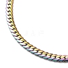 304 Stainless Steel Cuban Link Chain Necklace for Men Women NJEW-E093-01MC-01-3