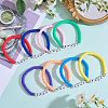 8Pcs 8 Colors Polymer Clay Heishi Surfer Stretch Bracelets Set BJEW-SW00085-2