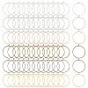 180Pcs 6 Colors Brass Wine Glass Charm Rings KK-CA0001-87-1