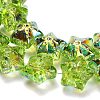 Electroplate Baking Paint Glass Beads Strands EGLA-K061-12A-AB05-3