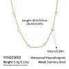 Minimalist Natural Freshwater Pearl Potato 304 Stainless Steel Link Chain Necklaces for Women YO8542-1-1