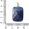 Natural Lapis Lazuli Faceted Pendants G-B186-01G-04-3