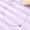 2.5MM 304 Stainless Steel Paperclip Chain Necklaces NJEW-JN06449-02-1