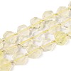 Natural Lemon Quartz(Heated) Beads Strands G-P534-A20-02-4