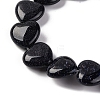 Synthetic Blue Goldstone Beads Strands G-I372-A12-02-4