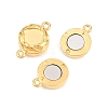 304 Stainless Steel Magnetic Clasps with Loops STAS-P452-04C-G-2