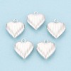 925 Sterling Silver Heart Charms STER-N017-28S-1