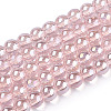 Electroplate Transparent Glass Beads Strands GLAA-T032-T4mm-AB10-1