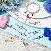 Alloy Enamel Pendant Locking Stitch Markers HJEW-AB00142-4