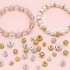 100Pcs 4 Styles Alloy with Rhienstone Beads RB-AR0003-15-5