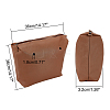 PU Leather Beach Bag Organizer Insert FIND-WH0152-27A-2