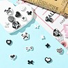 20Pcs 20 Styles Baking Paint Alloy Beads FIND-CJ0003-34-6