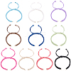 10Pcs 10 Colors Korean Waxed Polyester Cord Braided Bracelet Making AJEW-SC0031-87-1