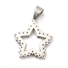 304 Stainless Steel Pendants STAS-K243-17P-2