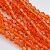 Faceted Bicone Glass Beads Strands LS-EGLA-P017-3mm-06-1