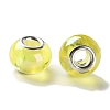 Shell Transparent Brass Cores Acrylic European Beads OACR-M024-07S-09-2