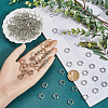 200Pcs CCB Plastic Beads Frames CCB-SC0001-21-3