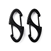 Zinc Alloy Double Snap Hook Spring Keychain Clasps FIND-WH0155-013EB-1