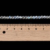 Electroplate Transparent Glass Beads Strands LS-EGLA-A035-T4mm-L19-4