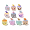 Halloween Frosted Transparent Resin Beads RESI-A048-01B-2