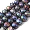 Dyed Natural Cultured Freshwater Pearl Beads Strands PEAR-A006-13C-X-2