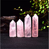 Tower Natural Rose Quartz Healing Stone Wands PW-WG74147-02-4