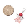 Angel Acrylic & Glass Pearl Pendant Decorations X1-HJEW-JM02364-02-3