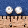 Fine Silver Round Beads STER-A047-08B-S-3