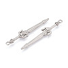 304 Stainless Steel Pendants STAS-N114-61P-2