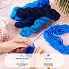 5 Bundles 5 Colors Acrylic Fiber Yarn OCOR-TA0003-22-5