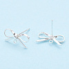Brass Stud Earring Findings LS-X-KK-S350-013S-1