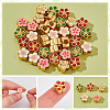 40Pcs 5 Colors Alloy European Beads FIND-WR0012-38-3