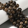 Natural Chiastolite Beads Strands G-Q161-A03-04-2