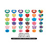 Craftdady 240Pcs 8 Styles Handmade Polymer Clay Beads CLAY-CD0001-07-22