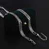 304 Stainless Steel Wheat Chain Necklaces for Women NJEW-U019-01P-2