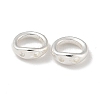 Brass Ring Charm Connectors X-KK-P284-06S-1