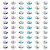 100Pcs Plastic Glass Rhinestone European Beads KY-TADJ0001-02-2