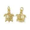 Rack Plating Brass Micro Pave Cubic Zirconia Pendants X-KK-C007-27G-1