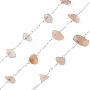 Handmade Natural Rose Quartz Chip Beads Chain CHS-H028-06A-06-1