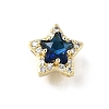 Brass Micro Pave Cubic Zirconia Beads KK-D379-01G-2