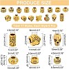108Pcs 18Style Alloy European Beads MPDL-NB0001-11-3