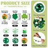 80Pcs 8 Styles Printed Wood European Beads WOOD-TA0002-98-5