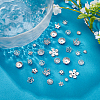 90Pcs 15 Styles Brass Bead Caps KK-PH0012-19A-4