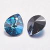 Faceted K9 Glass Rhinestone Charms X-RGLA-F053-E-001BB-2