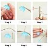 SUNNYCLUE DIY Flower Drop Earring Making Kits DIY-SC0018-71-4