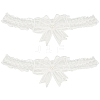 Polyester Lace Elastic Bridal Garters AJEW-WH0007-29-1