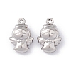 304 Stainless Steel Charms STAS-C057-04P-1