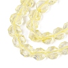 Transparent Crackle Glass Beads Strands GLAA-Q108-03A-01-3